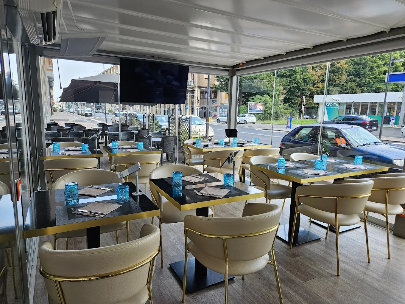 Dehor esterno del ristorante Cielo Azzurro